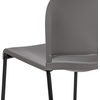 image:imageFlash Furniture HERCULES Series 880 lb Capacity Gray Full Back Contoured Stack Chair with Black Powder Coated Sled BaseGrey