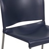 image:imageFlash Furniture HERCULES Series 880 lb Capacity Gray Full Back Contoured Stack Chair with Black Powder Coated Sled BaseNavy