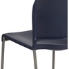 image:imageFlash Furniture HERCULES Series 880 lb Capacity Gray Full Back Contoured Stack Chair with Black Powder Coated Sled BaseNavy