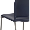 image:imageFlash Furniture HERCULES Series 880 lb Capacity Gray Full Back Contoured Stack Chair with Black Powder Coated Sled BaseNavy