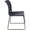 image:imageFlash Furniture HERCULES Series 880 lb Capacity Gray Full Back Contoured Stack Chair with Black Powder Coated Sled BaseNavy