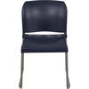 image:imageFlash Furniture HERCULES Series 880 lb Capacity Gray Full Back Contoured Stack Chair with Black Powder Coated Sled BaseNavy