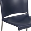 image:imageFlash Furniture HERCULES Series 880 lb Capacity Gray Full Back Contoured Stack Chair with Black Powder Coated Sled BaseNavy