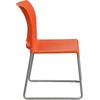 image:imageFlash Furniture HERCULES Series 880 lb Capacity Gray Full Back Contoured Stack Chair with Black Powder Coated Sled BaseOrange