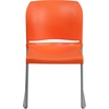 image:imageFlash Furniture HERCULES Series 880 lb Capacity Gray Full Back Contoured Stack Chair with Black Powder Coated Sled BaseOrange