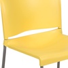 image:imageFlash Furniture HERCULES Series 880 lb Capacity Gray Full Back Contoured Stack Chair with Black Powder Coated Sled BaseYellow