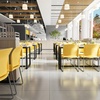image:imageFlash Furniture HERCULES Series 880 lb Capacity Gray Full Back Contoured Stack Chair with Black Powder Coated Sled BaseYellow