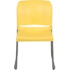 image:imageFlash Furniture HERCULES Series 880 lb Capacity Gray Full Back Contoured Stack Chair with Black Powder Coated Sled BaseYellow