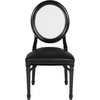 image:imageFlash Furniture HERCULES Series 900 lb Capacity King Louis Chair with Tufted Back Black Vinyl Seat and Black FrameTufted Black VinylBlack Frame