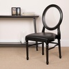image:imageFlash Furniture HERCULES Series 900 lb Capacity King Louis Chair with Tufted Back Black Vinyl Seat and Black FrameTufted Black VinylBlack Frame