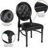 image:imageFlash Furniture HERCULES Series 900 lb Capacity King Louis Chair with Tufted Back Black Vinyl Seat and Black FrameTufted Black VinylBlack Frame