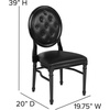 image:imageFlash Furniture HERCULES Series 900 lb Capacity King Louis Chair with Tufted Back Black Vinyl Seat and Black FrameTufted Black VinylBlack Frame