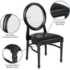 image:imageFlash Furniture HERCULES Series 900 lb Capacity King Louis Chair with Tufted Back Black Vinyl Seat and Black FrameTufted Black VinylBlack Frame