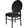 image:imageFlash Furniture HERCULES Series 900 lb Capacity King Louis Chair with Tufted Back Black Vinyl Seat and Black FrameTufted Black VinylBlack Frame