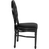 image:imageFlash Furniture HERCULES Series 900 lb Capacity King Louis Chair with Tufted Back Black Vinyl Seat and Black FrameTufted Black VinylBlack Frame