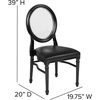 image:imageFlash Furniture HERCULES Series 900 lb Capacity King Louis Chair with Tufted Back Black Vinyl Seat and Black FrameTufted Black VinylBlack Frame