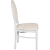 image:imageFlash Furniture HERCULES Series 900 lb Capacity King Louis Chair with Tufted Back Black Vinyl Seat and Black FrameWhite VinylWhite Frame