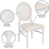 image:imageFlash Furniture HERCULES Series 900 lb Capacity King Louis Chair with Tufted Back Black Vinyl Seat and Black FrameWhite VinylWhite Frame