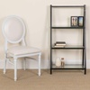 image:imageFlash Furniture HERCULES Series 900 lb Capacity King Louis Chair with Tufted Back Black Vinyl Seat and Black FrameWhite VinylWhite Frame