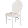 image:imageFlash Furniture HERCULES Series 900 lb Capacity King Louis Chair with Tufted Back Black Vinyl Seat and Black FrameWhite VinylWhite Frame