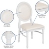 image:imageFlash Furniture HERCULES Series 900 lb Capacity King Louis Chair with Tufted Back Black Vinyl Seat and Black FrameWhite VinylWhite Frame
