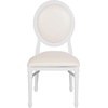 image:imageFlash Furniture HERCULES Series 900 lb Capacity King Louis Chair with Tufted Back Black Vinyl Seat and Black FrameWhite VinylWhite Frame