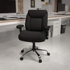 image:imageFlash Furniture HERCULES Series Big amp Tall 400 lb Rated Black Fabric Deep Tufted Swivel Ergonomic Task Office Chair with Adjustable ArmsBlack Fabric