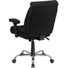 image:imageFlash Furniture HERCULES Series Big amp Tall 400 lb Rated Black Fabric Deep Tufted Swivel Ergonomic Task Office Chair with Adjustable ArmsBlack Fabric