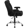 image:imageFlash Furniture HERCULES Series Big amp Tall 400 lb Rated Black Fabric Deep Tufted Swivel Ergonomic Task Office Chair with Adjustable ArmsBlack Fabric