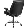 image:imageFlash Furniture HERCULES Series Big amp Tall 400 lb Rated Black Fabric Deep Tufted Swivel Ergonomic Task Office Chair with Adjustable ArmsBlack Leathersoft