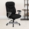image:imageFlash Furniture HERCULES Series Big amp Tall 400 lb Rated Black Fabric Executive Ergonomic Office Chair with Silver Adjustable ArmsBlack Fabric