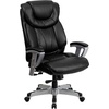 image:imageFlash Furniture HERCULES Series Big amp Tall 400 lb Rated Black Fabric Executive Ergonomic Office Chair with Silver Adjustable ArmsBlack Leathersoft