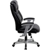 image:imageFlash Furniture HERCULES Series Big amp Tall 400 lb Rated Black Fabric Executive Ergonomic Office Chair with Silver Adjustable ArmsBlack Leathersoft