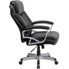 image:imageFlash Furniture HERCULES Series Big amp Tall 500 lb Rated Black LeatherSoft Executive Swivel Ergonomic Office Chair with ArmsBlack Leathersoft