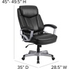 image:imageFlash Furniture HERCULES Series Big amp Tall 500 lb Rated Black LeatherSoft Executive Swivel Ergonomic Office Chair with ArmsBlack Leathersoft