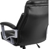 image:imageFlash Furniture HERCULES Series Big amp Tall 500 lb Rated Black LeatherSoft Executive Swivel Ergonomic Office Chair with ArmsBlack Leathersoft