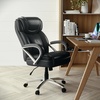 image:imageFlash Furniture HERCULES Series Big amp Tall 500 lb Rated Black LeatherSoft Executive Swivel Ergonomic Office Chair with Extra Wide SeatBlack