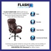 image:imageFlash Furniture HERCULES Series Big amp Tall 500 lb Rated Black LeatherSoft Executive Swivel Ergonomic Office Chair with Extra Wide SeatBrown