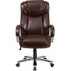 image:imageFlash Furniture HERCULES Series Big amp Tall 500 lb Rated Black LeatherSoft Executive Swivel Ergonomic Office Chair with Extra Wide SeatBrown