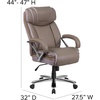 image:imageFlash Furniture HERCULES Series Big amp Tall 500 lb Rated Black LeatherSoft Executive Swivel Ergonomic Office Chair with Extra Wide SeatTaupe