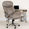 image:imageFlash Furniture HERCULES Series Big amp Tall 500 lb Rated Black LeatherSoft Executive Swivel Ergonomic Office Chair with Extra Wide SeatTaupe