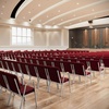 image:imageFlash Furniture HERCULES Series Church Chair  Burgundy Fabric  Stackable  21W  Wood Accented Arms  Silver Vein FrameBurgundy FabricSilver Vein Frame