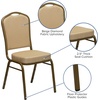 image:imageFlash Furniture HERCULES Series Crown Back Stacking Banquet Chair in Navy Blue Dot Patterned Fabric  Gold Vein FrameBeige Patterned FabricGold Frame