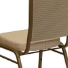 image:imageFlash Furniture HERCULES Series Crown Back Stacking Banquet Chair in Navy Blue Dot Patterned Fabric  Gold Vein FrameBeige Patterned FabricGold Frame