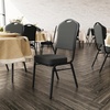 image:imageFlash Furniture HERCULES Series Crown Back Stacking Banquet Chair in Navy Blue Dot Patterned Fabric  Gold Vein FrameBlack Dot Patterned FabricBlack Frame