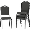 image:imageFlash Furniture HERCULES Series Crown Back Stacking Banquet Chair in Navy Blue Dot Patterned Fabric  Gold Vein FrameBlack Dot Patterned FabricBlack Frame