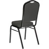 image:imageFlash Furniture HERCULES Series Crown Back Stacking Banquet Chair in Navy Blue Dot Patterned Fabric  Gold Vein FrameBlack Dot Patterned FabricBlack Frame