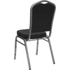 image:imageFlash Furniture HERCULES Series Crown Back Stacking Banquet Chair in Navy Blue Dot Patterned Fabric  Gold Vein FrameBlack Dot Patterned FabricSilver Vein Frame