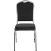 image:imageFlash Furniture HERCULES Series Crown Back Stacking Banquet Chair in Navy Blue Dot Patterned Fabric  Gold Vein FrameBlack Dot Patterned FabricSilver Vein Frame