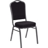 image:imageFlash Furniture HERCULES Series Crown Back Stacking Banquet Chair in Navy Blue Dot Patterned Fabric  Gold Vein FrameBlack Dot Patterned FabricSilver Vein Frame